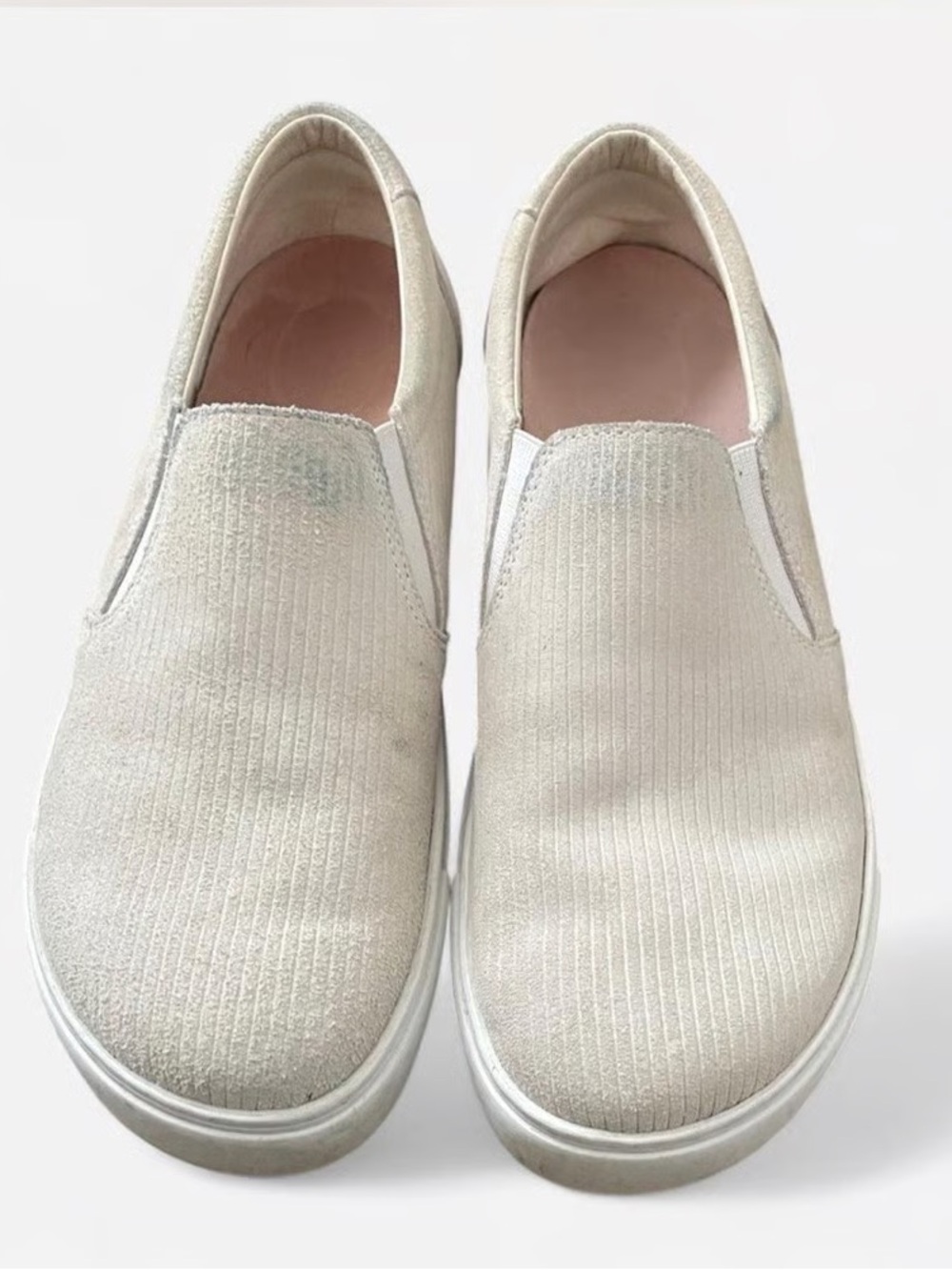 Birkenstock Oswego Suede Slip-On Casual Sneakers in Off-White